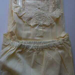 SHIVAM NIGHTIES 2 PCS Yellow Beautiful Nighty Length 34" Armpit to Armpit 21"Top